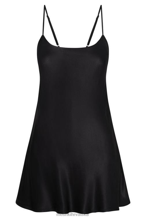 Meshki valentina satenska mini haljina XH4NH423 odjeća crno