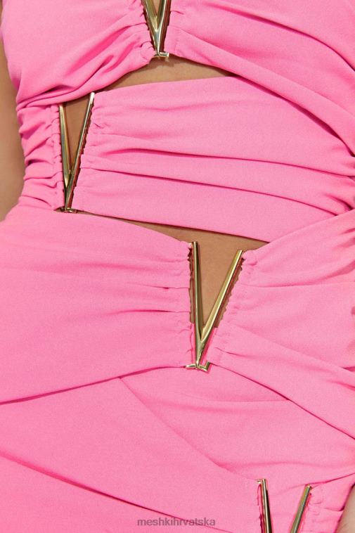 Meshki victorie v-hardware mini haljina XH4NH647 odjeća žvakaća guma ružičasta