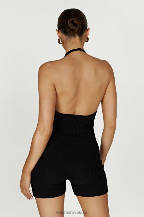 Meshki aitana pleteno odijelo s halterom XH4NH1391 odjeća crno